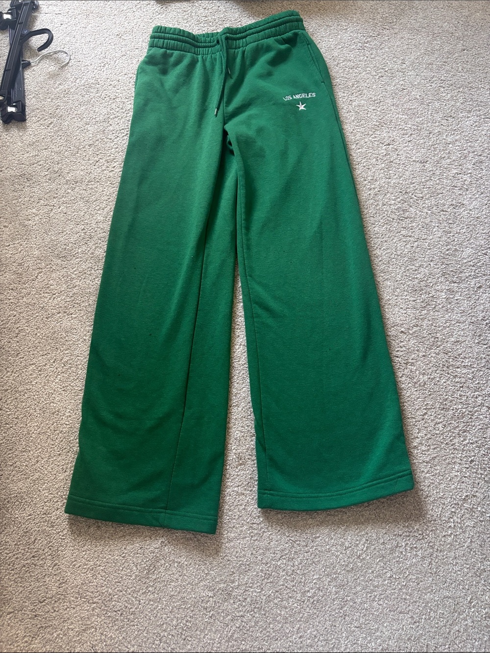 Forever 21 Green Wide Leg Sweatpants